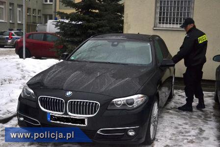 Skradzione BMW odzyskane przez policję